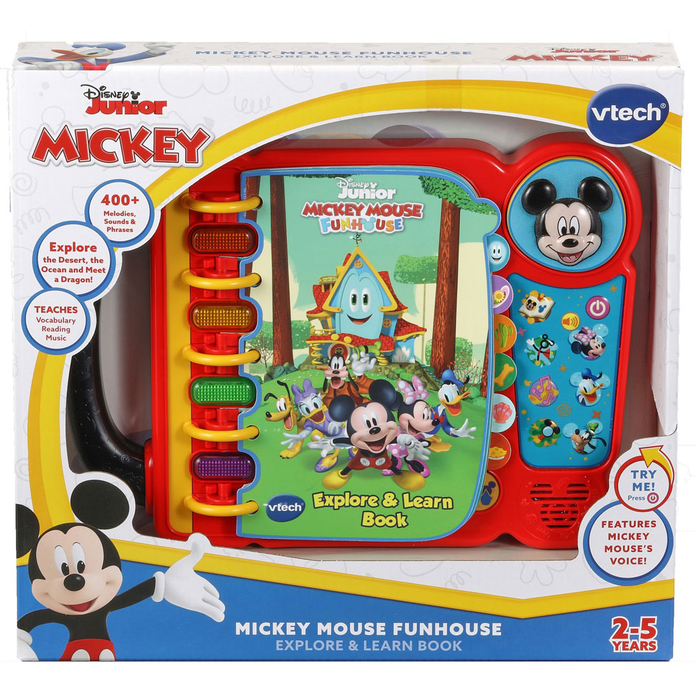 VTech Mickey Mouse Funhouse Explore & Learn Book