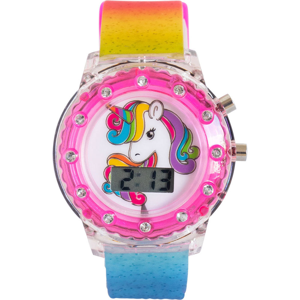 You Monkey Flashing Light Up Unicorn Digital LCD Watch