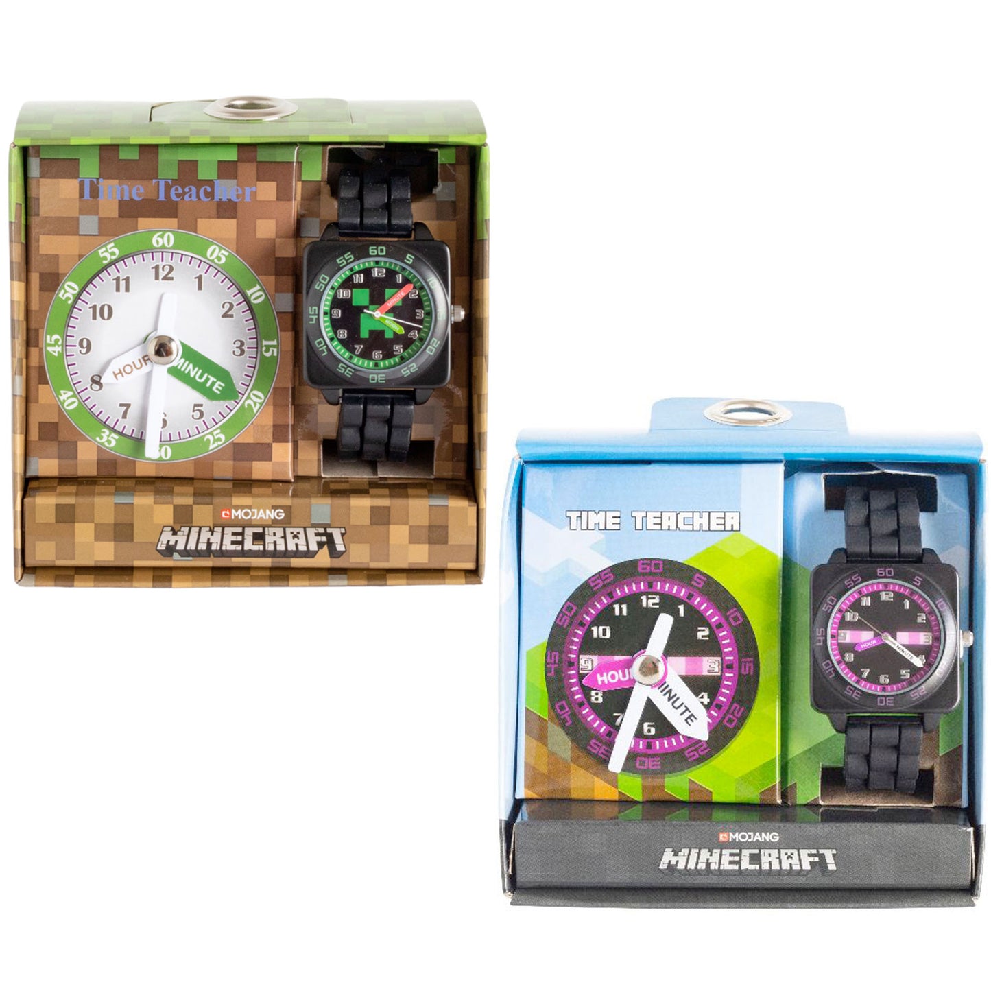 You Monkey Minecraft Time Teacher Watches Value Pack - Green & Purple
