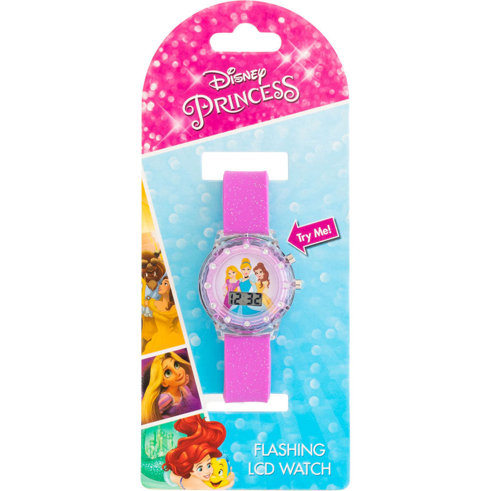 Flashing Light Up Disney Princess Digital LCD Watch best gift for girls