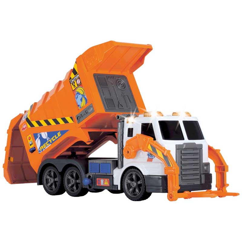 Dickie Toys Light & Sound Front Load Garbage Truck