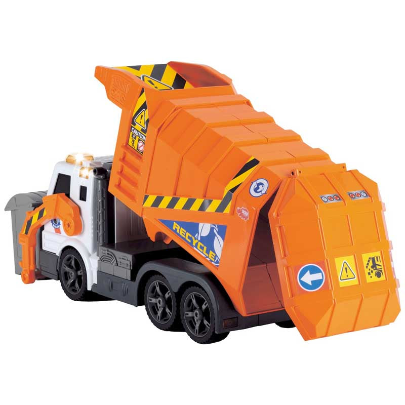 Dickie Toys Light & Sound Front Load Garbage Truck