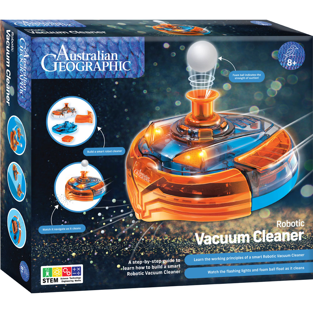 Australian Geographic Robotic Vacuum Cleaner STEM toy for children
