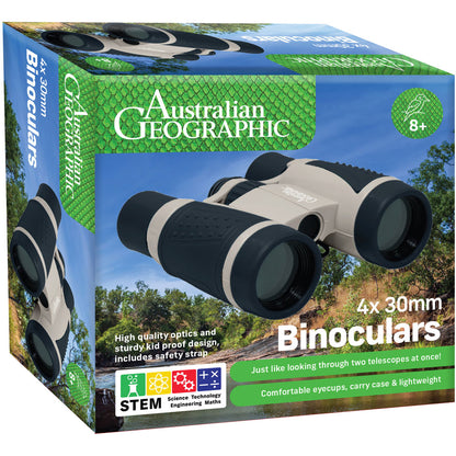 Australian Geographic Value Pack - 4x 30mm Binoculars & Digital Walkie Talkies