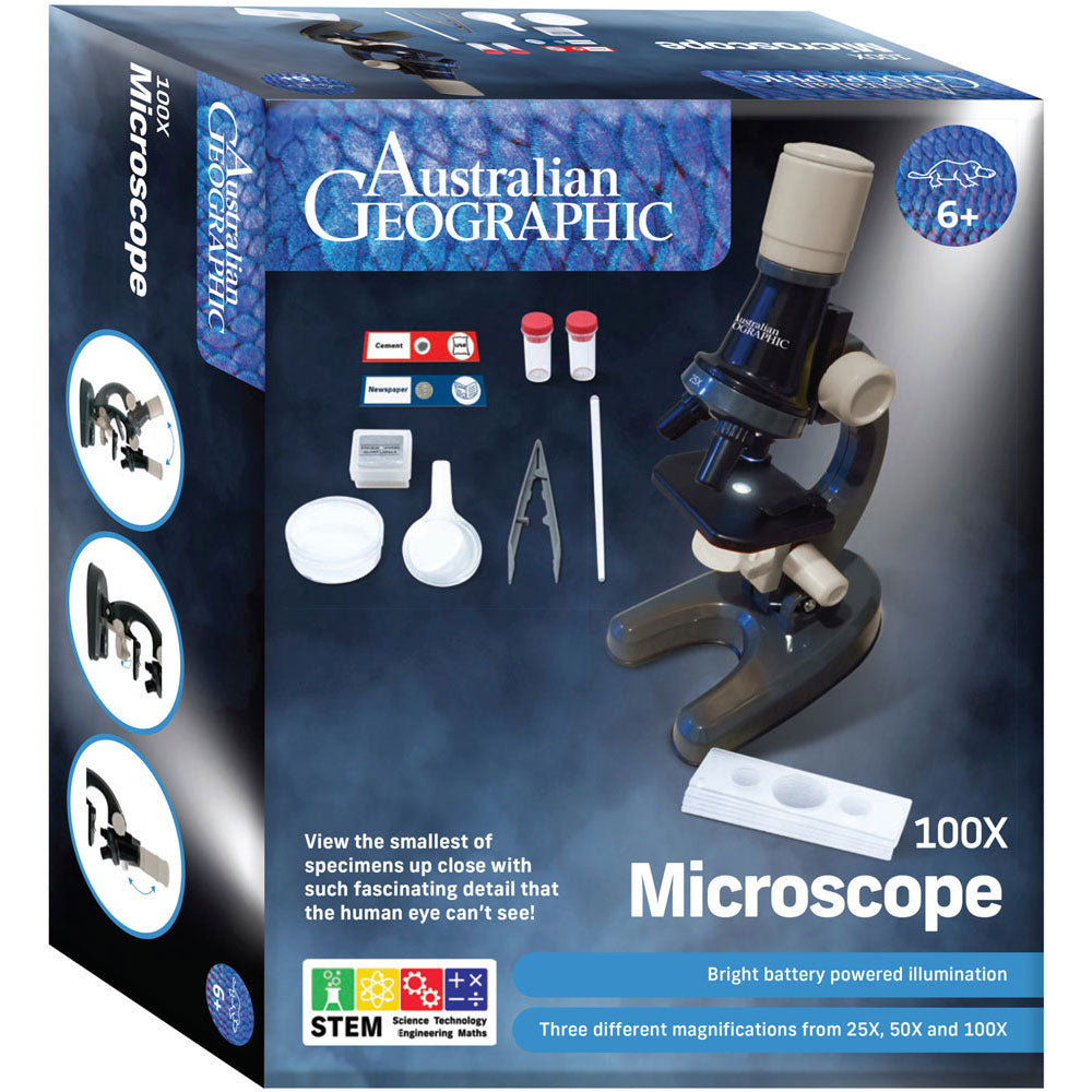 Australian Geographic 100x Microscope children educational toy