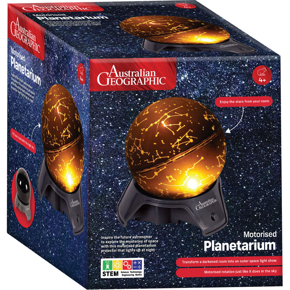 Australian Geographic Motorised Planetarium Star Globe children educational toy
