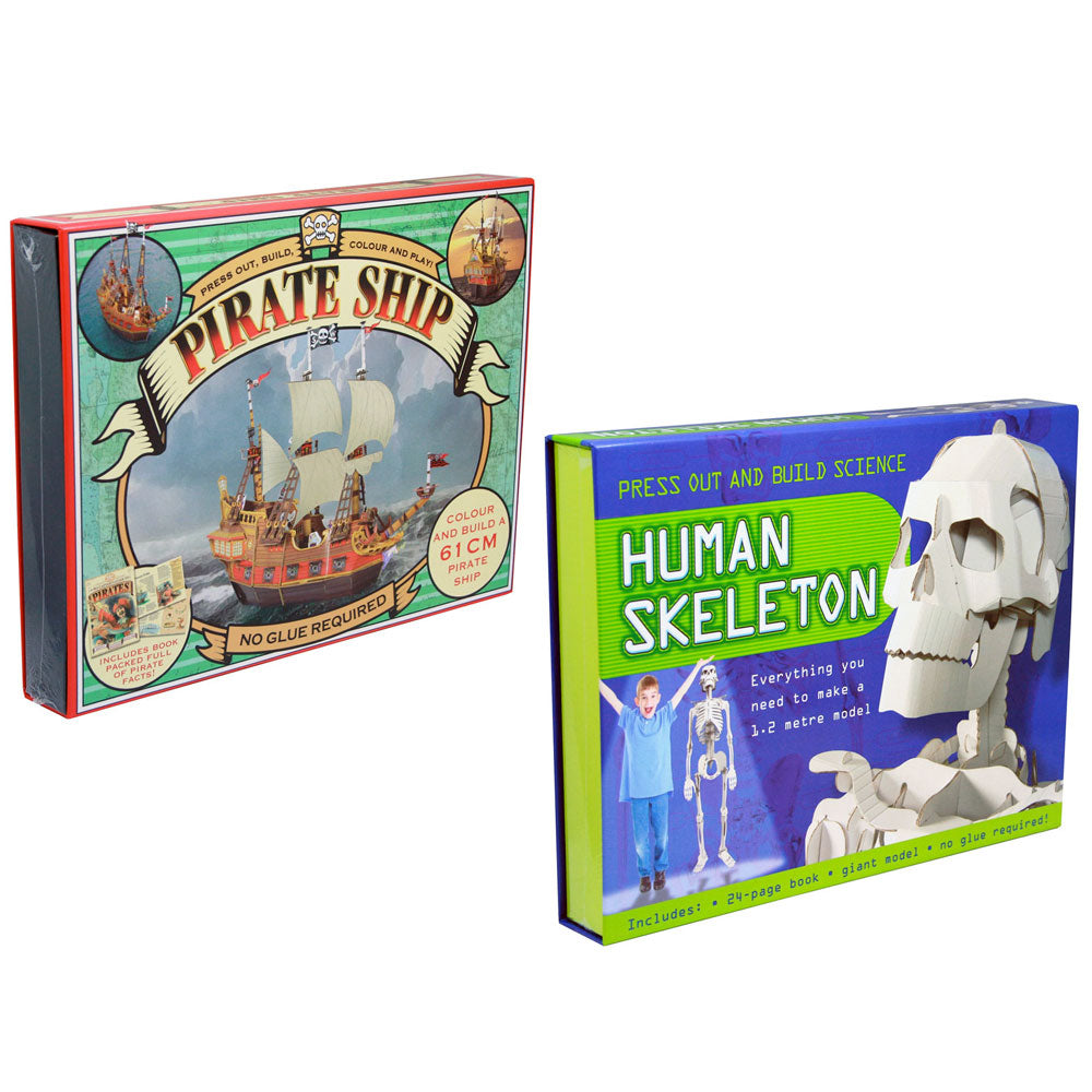 Pirate Ship & Human Skeleton Press Out and Build Value Pack by Top That Publishing