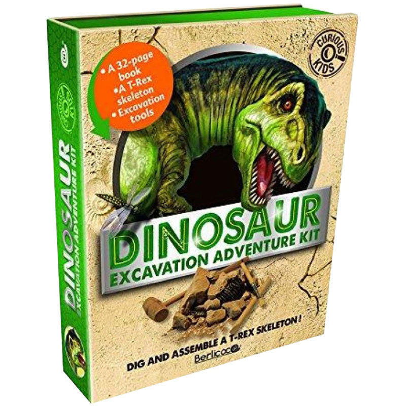 Dinosaur Excavation Adventure Kit - Dig and Assemble a T-Rex Skeleton