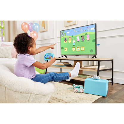Spend the day with Peppa Pig and play oinktastic games in this plug-and-game TV video system.