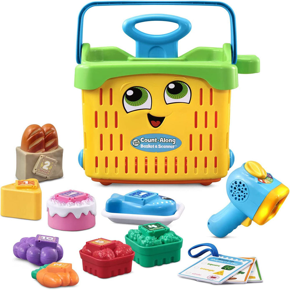 Count-Along Basket & Scanner Educational Toy by LeapFrog with lots of accessories