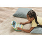 A girl is playing with the Clic the ABC 123 Laptop Educational Toy by LeapFrog