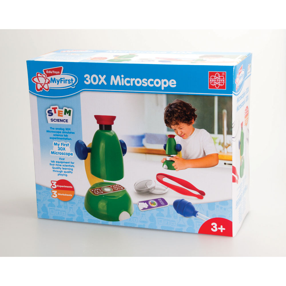 My First 30x Microscope by Edu-Toys in box packaging