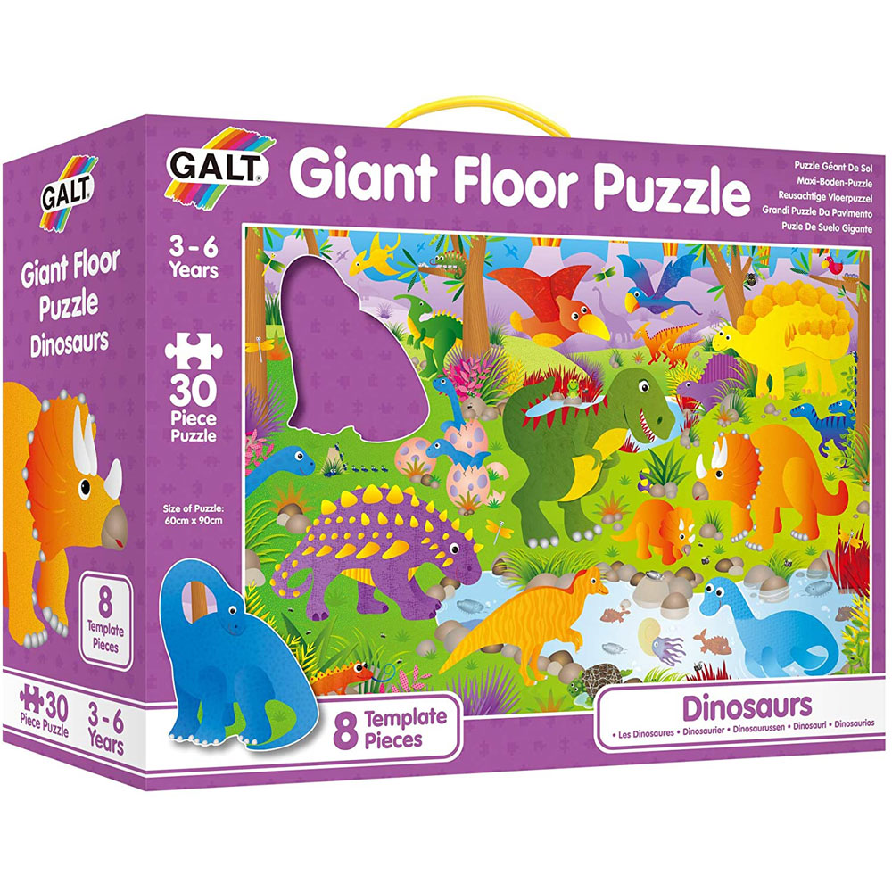 [DISCONTINUED] Galt Giant Floor Puzzles Value Pack - Dinosaurs & Snakes And Ladders