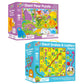 Dinosaurs & Snakes And Ladders Giant Floor Puzzles Value Pack by Galt