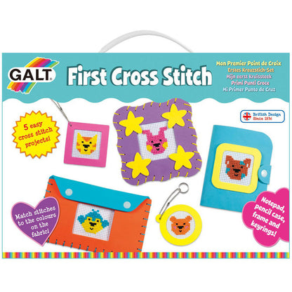 First Cross Stitch Craft Kit by Galt in box packaging