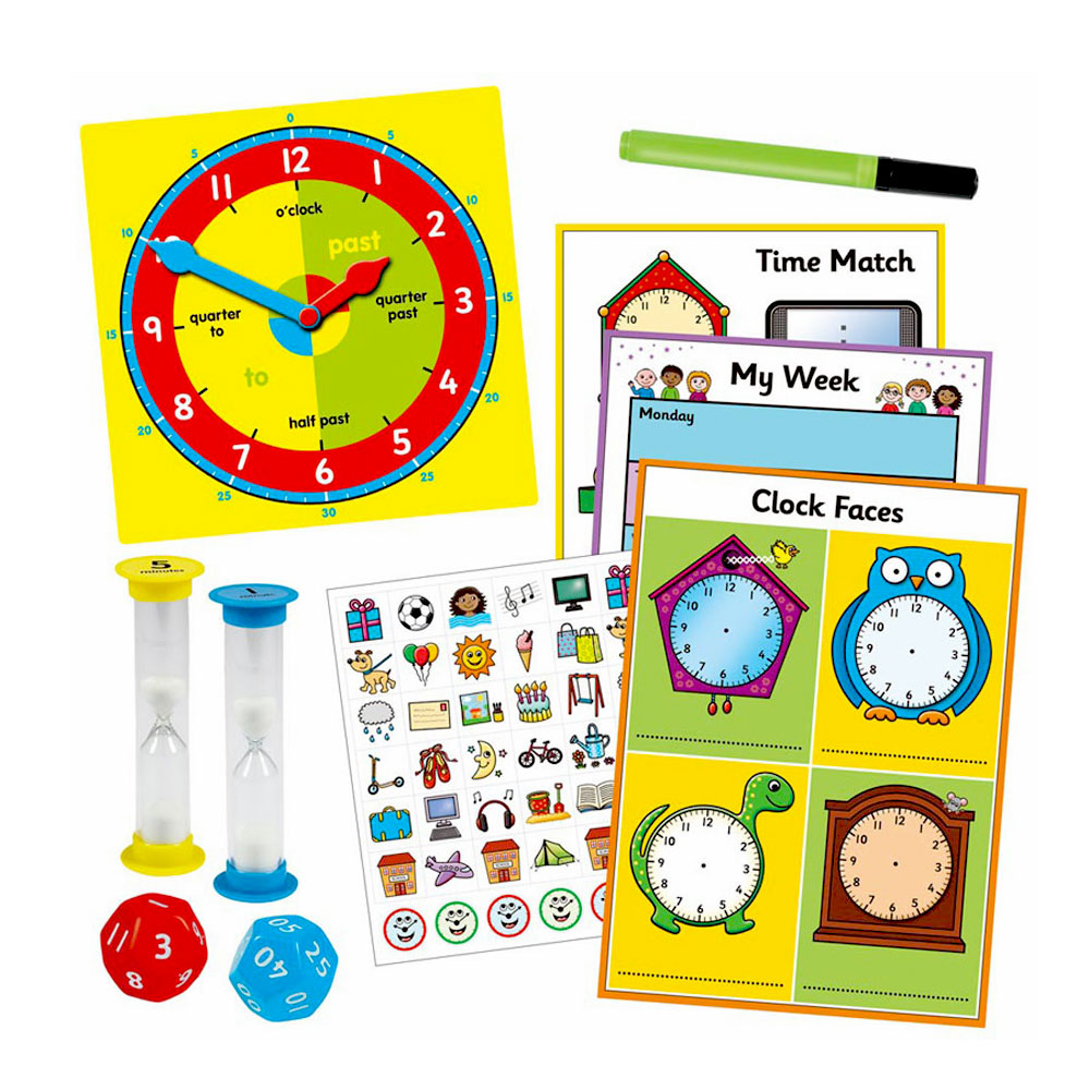 Galt Value Pack - Science Explore & Discover Space Lab & Tell The Time Set