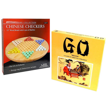Chinese Checkers & Go Games Value Pack by John N. Hansen