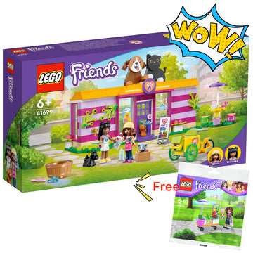 LEGO Friends 41699 Pet Adoption Cafe & FREE 30202 Smoothie Stand