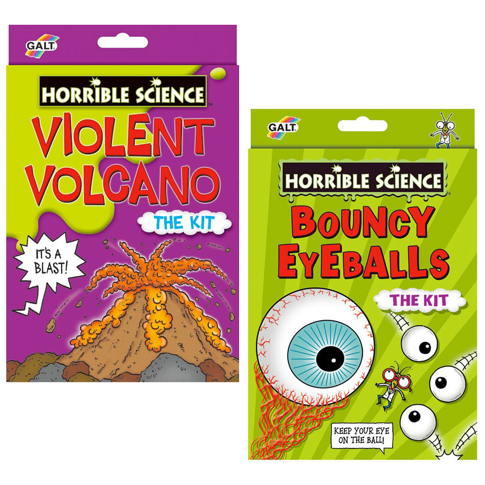 Galt Horrible Science Violent Volcano & Bouncy Eyeballs Value Pack