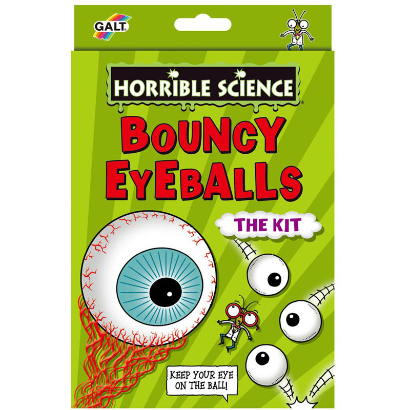 Bouncy Eyeballs Horrible Science Kit by Galt in box packaging