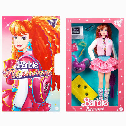  Barbie 80s Edition Signature Rewind Schoolin Around Doll & Accessories in box packaging