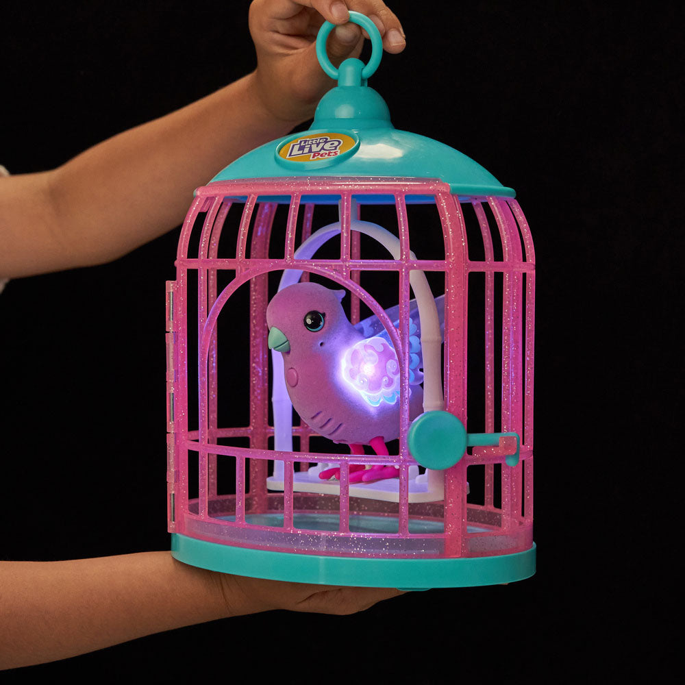 Moose Little Live Pets Lil Bird & Bird Cage Value Pack - Polly Pearl & Tiara Twinkles