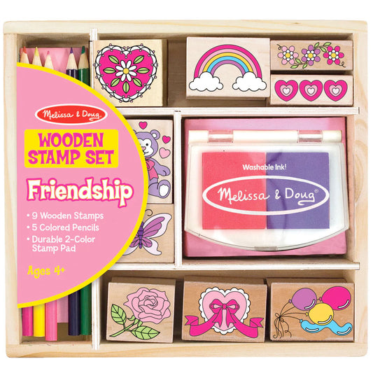 Melissa & Doug Friendship Wooden Stamp Set