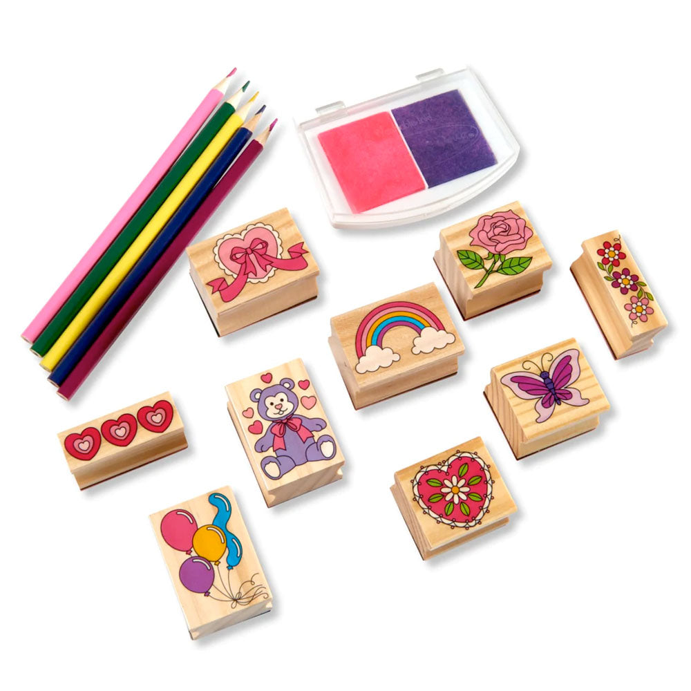 Melissa & Doug Friendship Wooden Stamp Set