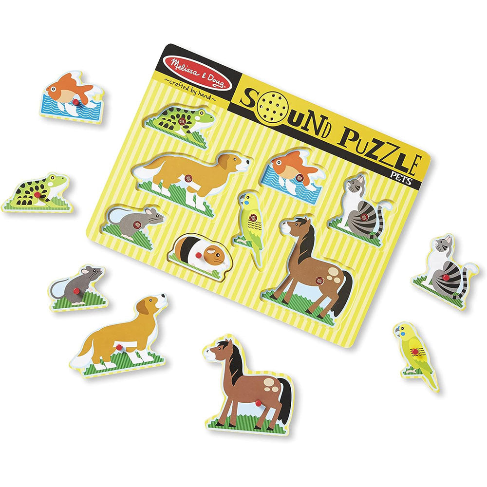 Melissa & Doug Pets Wooden Sound Puzzle