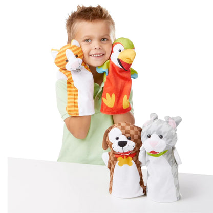 Melissa & Doug Hand Animal Puppets Value Pack - Farm & Pets