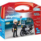 [DISCONTINUED] Playmobil Carry Case Value Pack - Police & Go Kart Racer