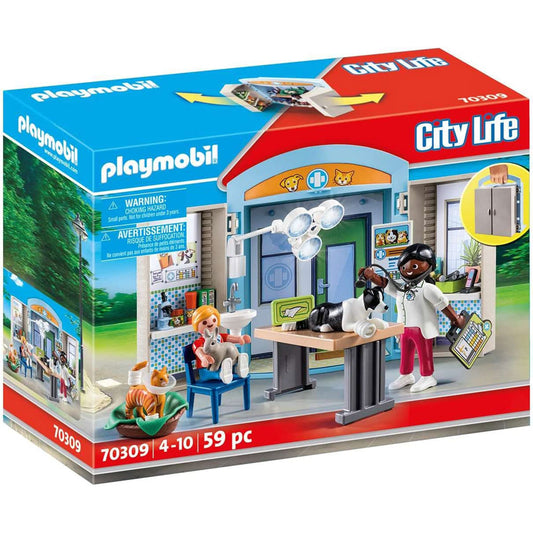 [DISCONTINUED] Playmobil City Life 70309 Vet Clinic Play Box