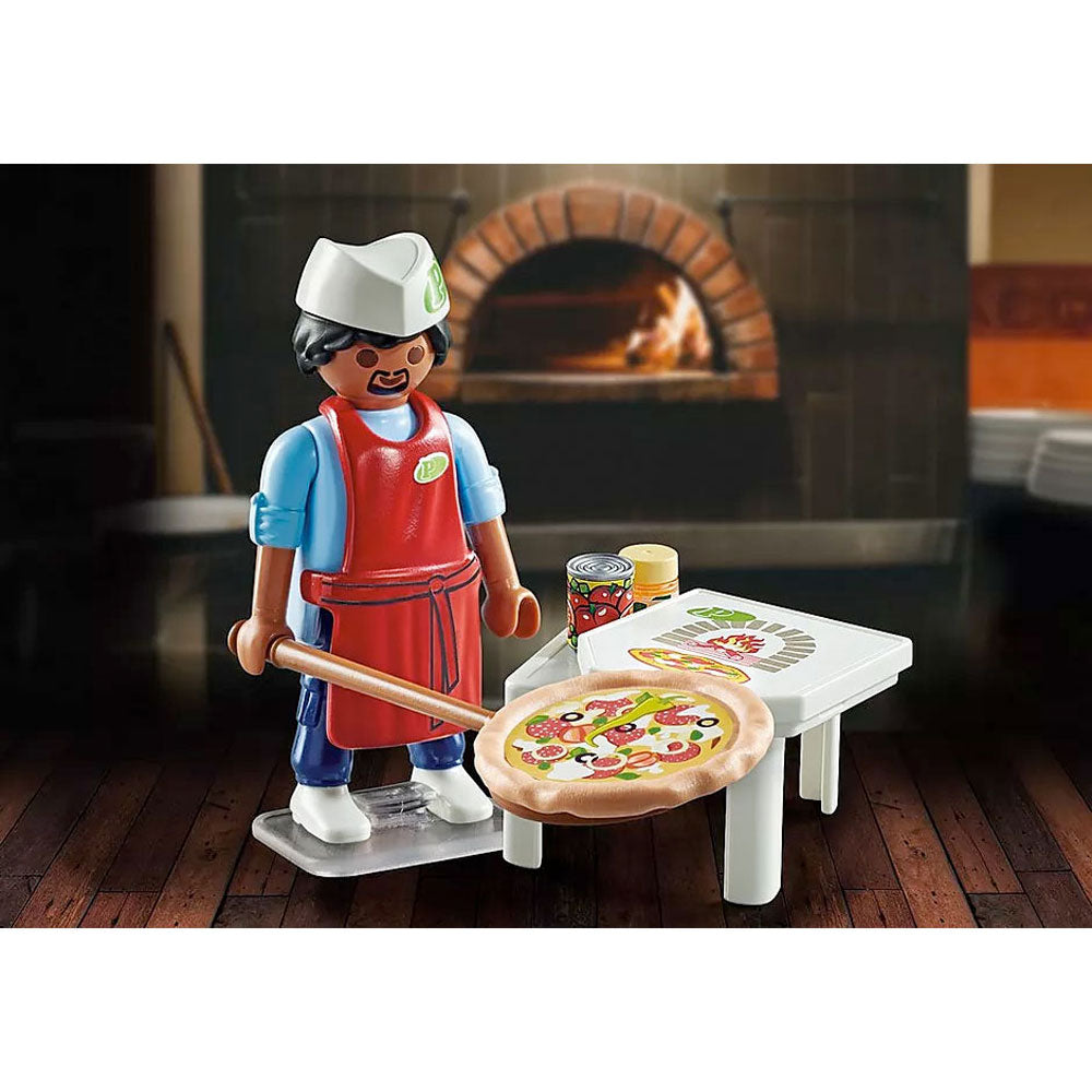 Pizza Baker figure with accessories from City Life by Playmobil for boys and girls