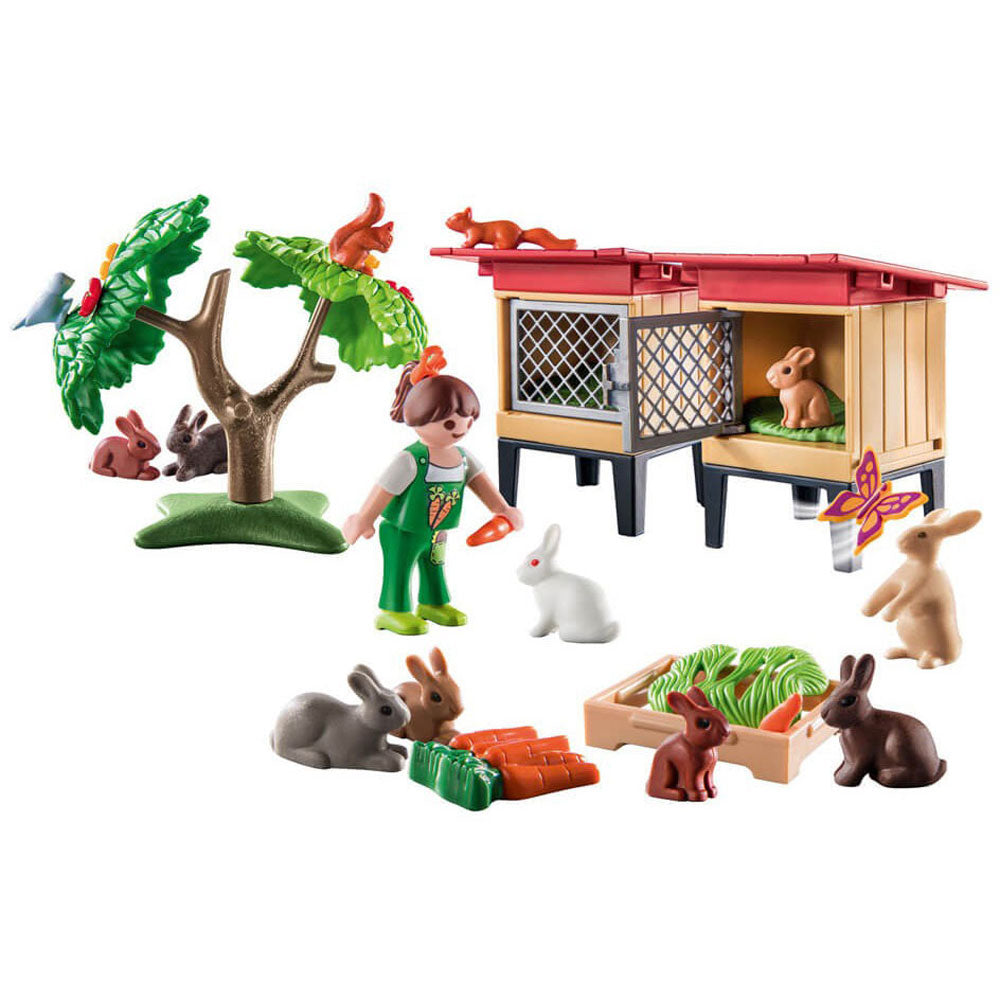 Rabbit Enclosure Toy Playset from Country theme by Playmobil