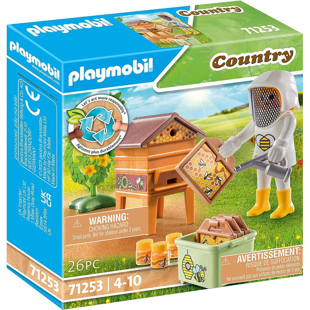 Female Beekeeper Toy Playset from Country theme by Playmobil in box packaging