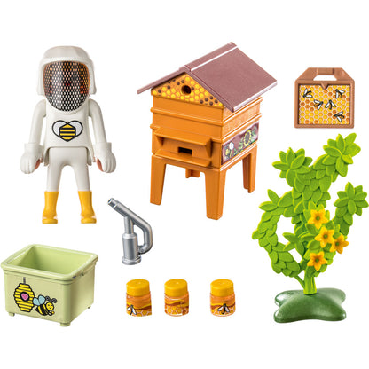 Female Beekeeper Toy Playset from Country theme by Playmobil with lots of accessories