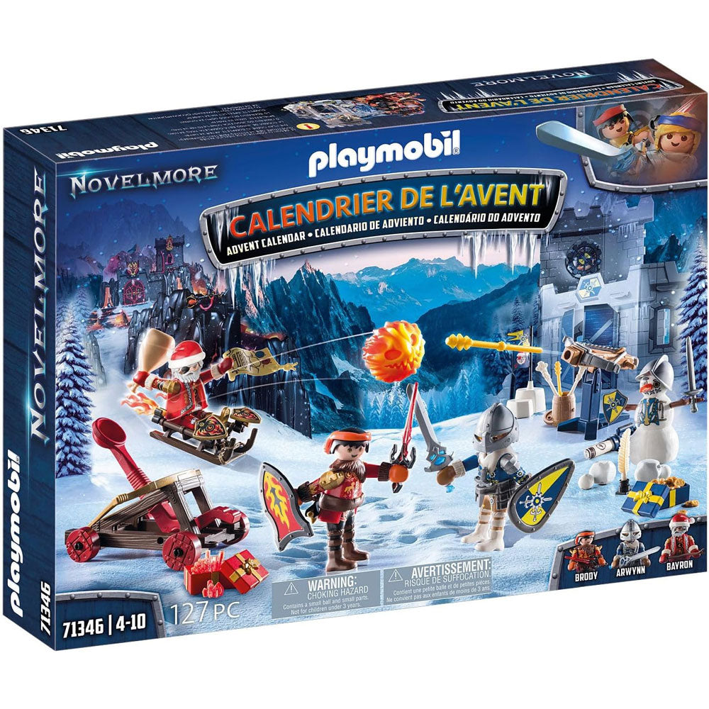 Novelmore Battle in the Snow Advent Calendar by Playmobil in box packaging 