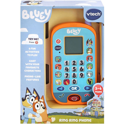 Let’s play and chat with Bluey and Bingo on the Bluey Ring Ring Phone by Vtech