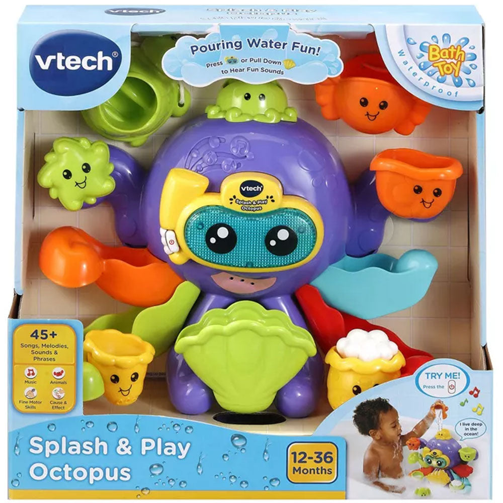 VTech Splash & Play Octopus Bath Toy & FREE Swim Cap