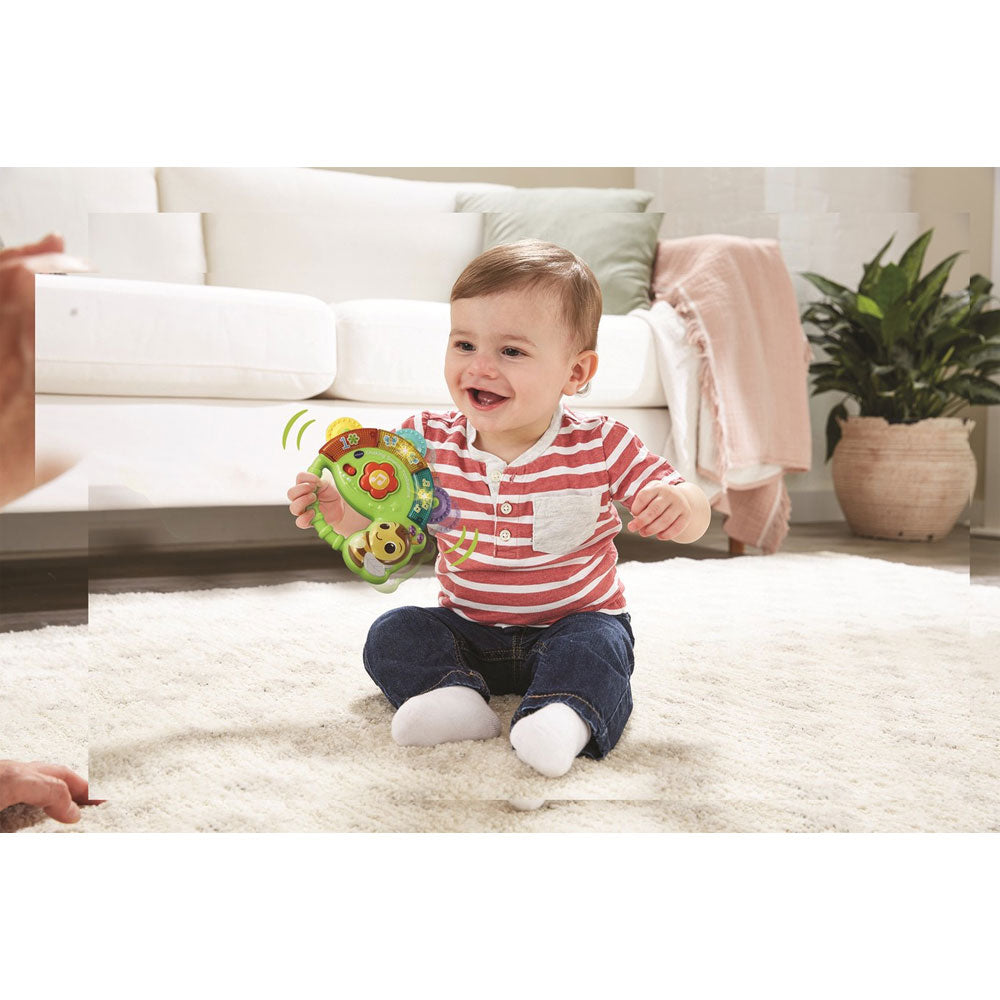 VTech Musical Toys Value Pack - Tummy Time Piano & Shaking Sounds Tambourine