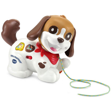 Walk & Woof Pull-Along Puppy by VTech for kids aged 1-3 years