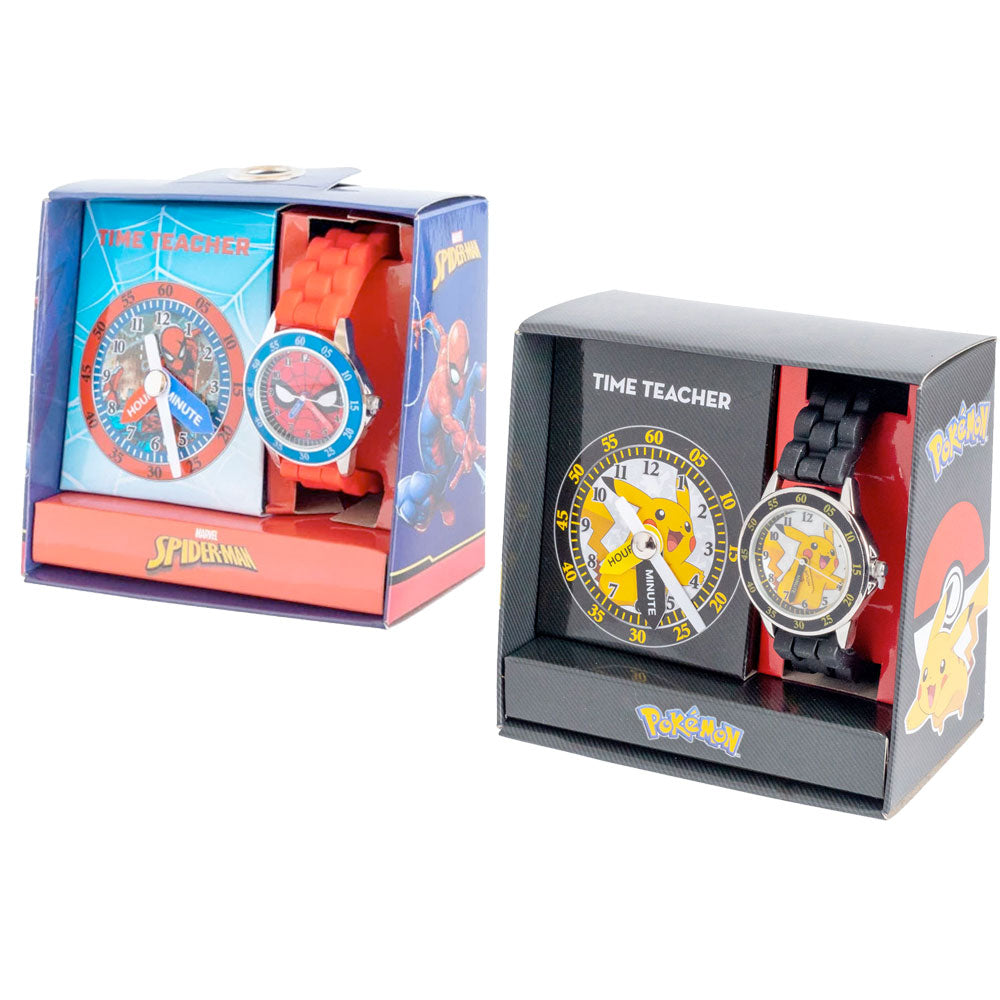 You Monkey Time Teacher Spider-Man & Pokemon Pikachu Watches