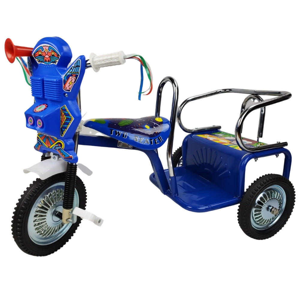 Aussie Baby Space Kid Two Seat Tricycle - Blue