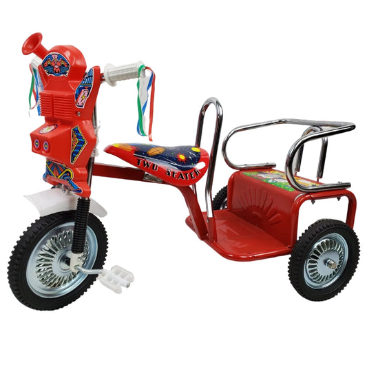 Aussie Baby Space Kid Two Seat Tricycle - Red