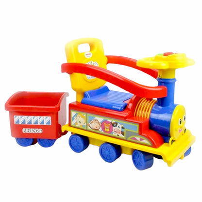 Aussie Baby Toddler Kids Choo Choo Ride-On Train Toy with Trailer - Red
