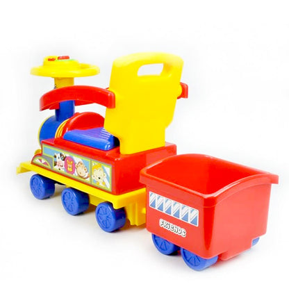 Aussie Baby Toddler Kids Choo Choo Ride-On Train Toy with Trailer - Red