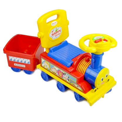 Aussie Baby Toddler Kids Choo Choo Ride-On Train Toy with Trailer - Red