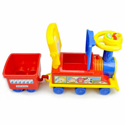 Aussie Baby Toddler Kids Choo Choo Ride-On Train Toy with Trailer - Red