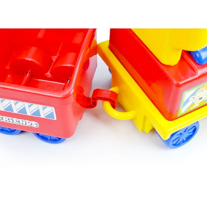 Aussie Baby Toddler Kids Choo Choo Ride-On Train Toy with Trailer - Red