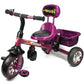 Aussie Baby Reverse Seat Kids Baby Toddler Tricycle Ride-On with Parent Handle - Purple